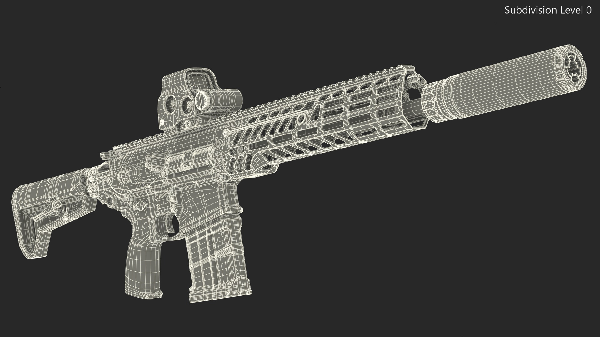 Multi Caliber Assault Rifle 3D