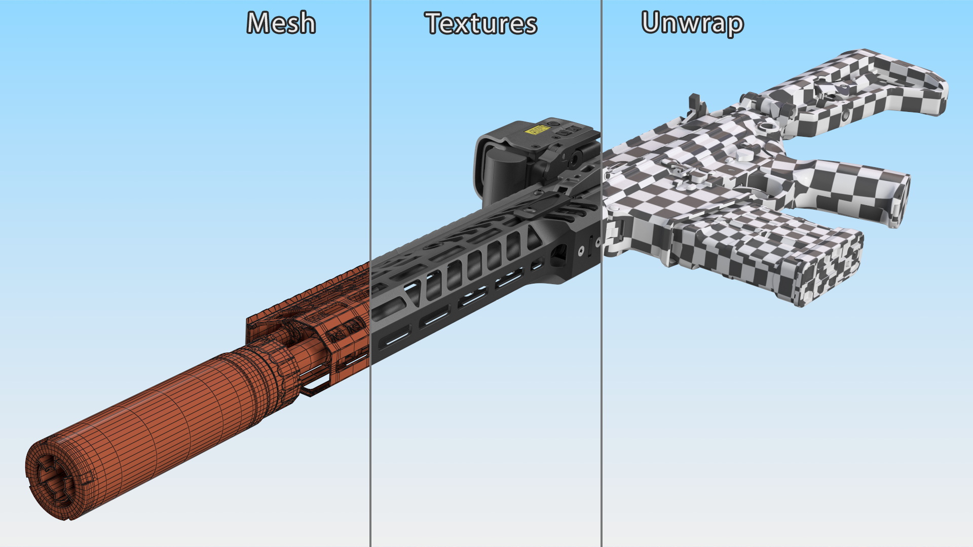 Multi Caliber Assault Rifle 3D