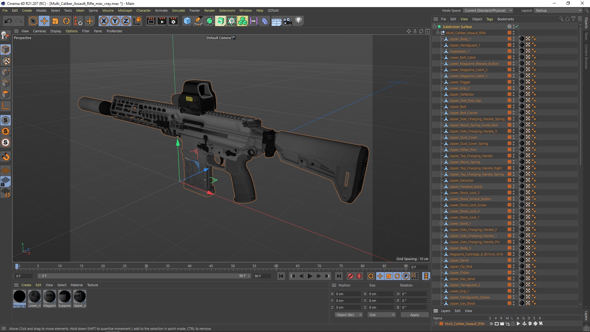 Multi Caliber Assault Rifle 3D