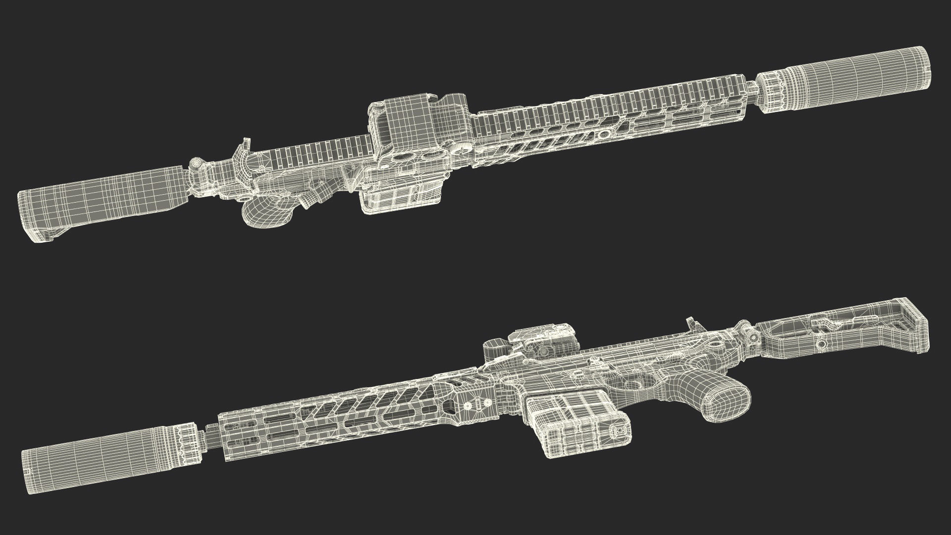 Multi Caliber Assault Rifle 3D