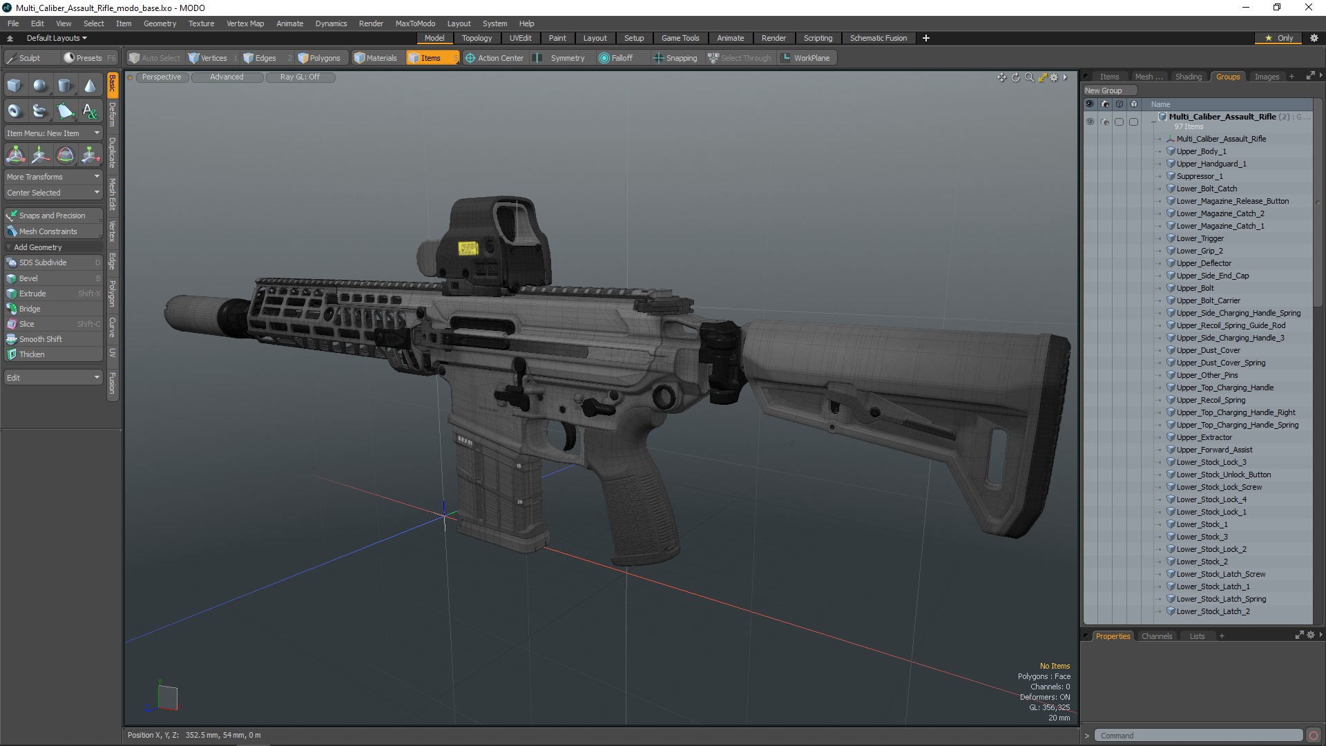 Multi Caliber Assault Rifle 3D