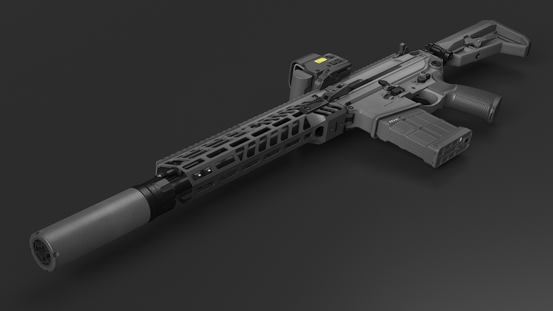 Multi Caliber Assault Rifle 3D