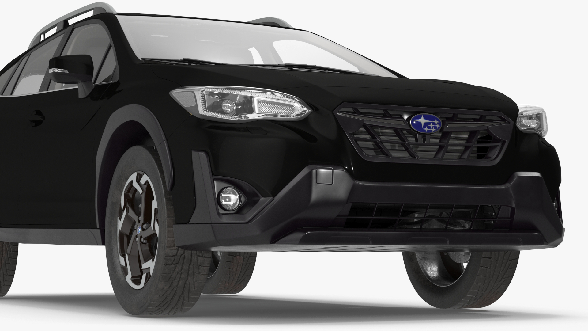 Subaru XV 2020 Hybrid Crosstrek Black 3D