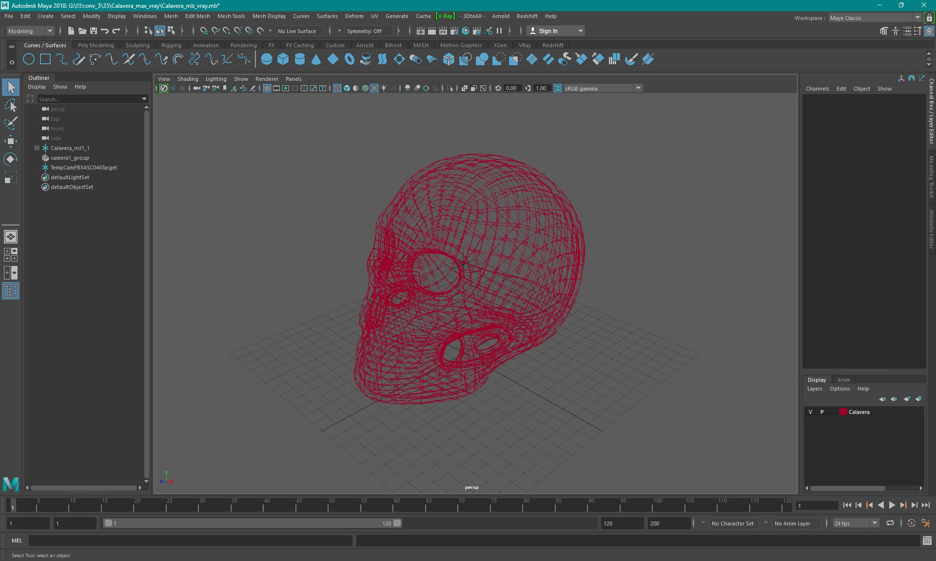 3D model Calavera