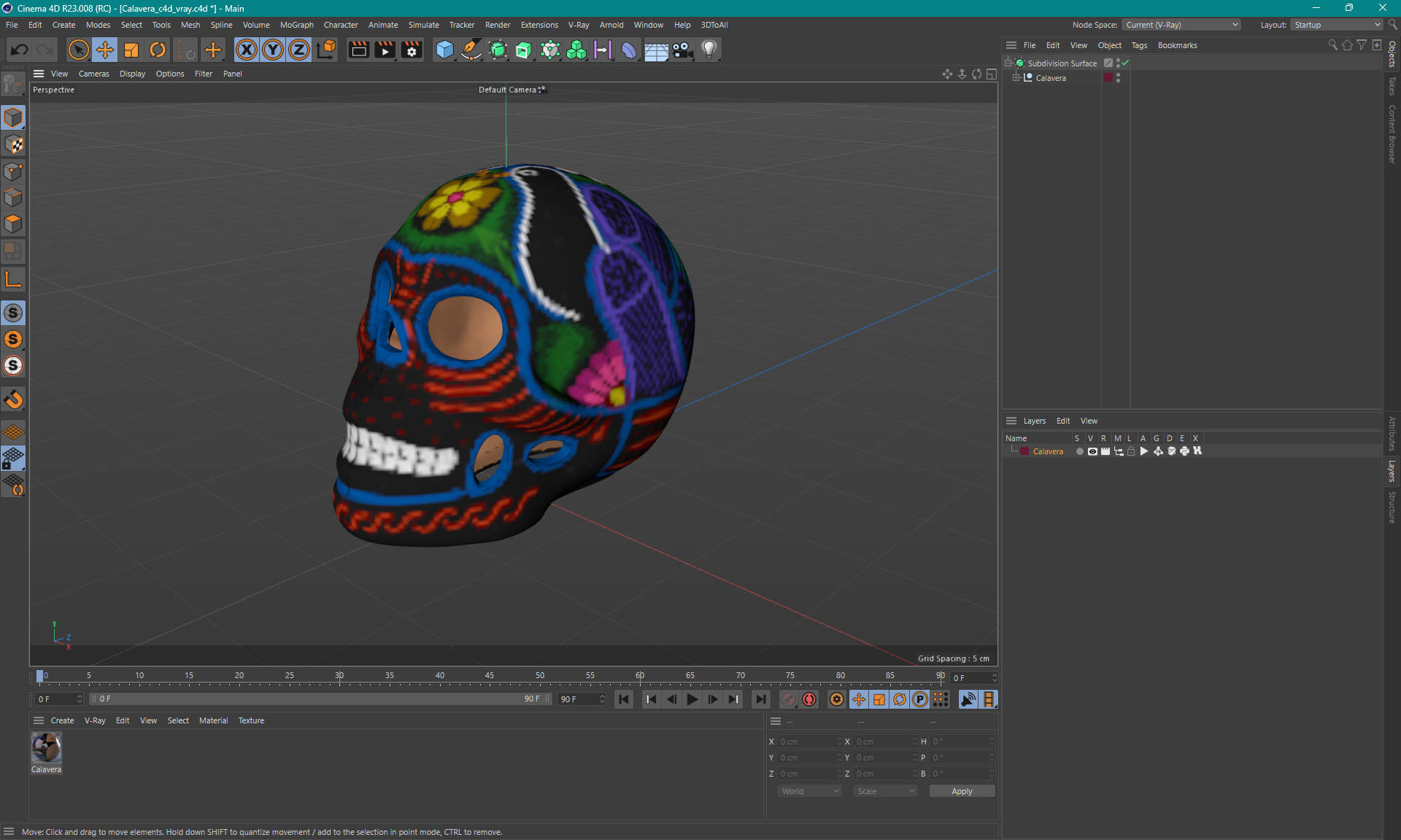 3D model Calavera