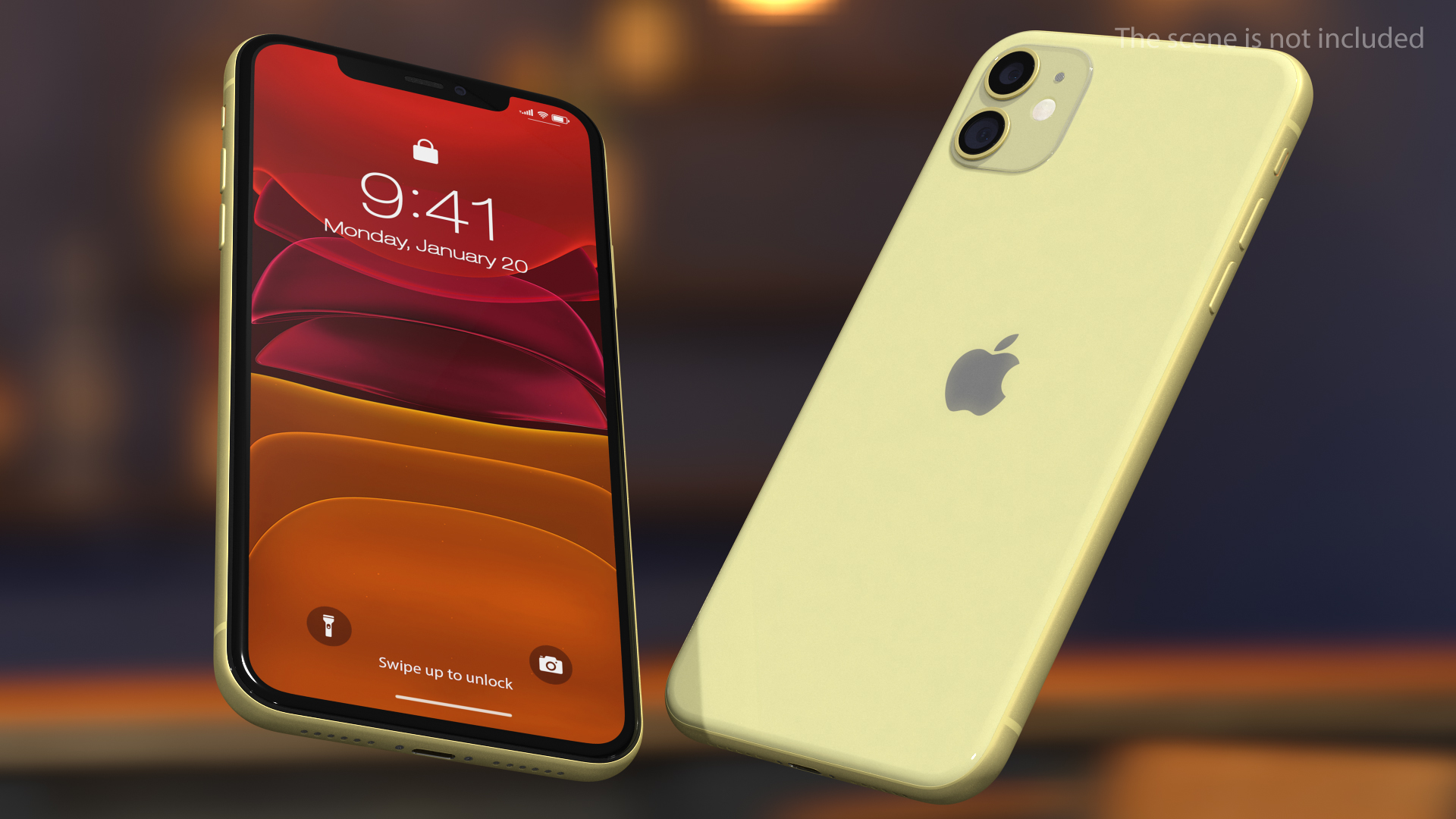 3D iPhone 11 Yellow