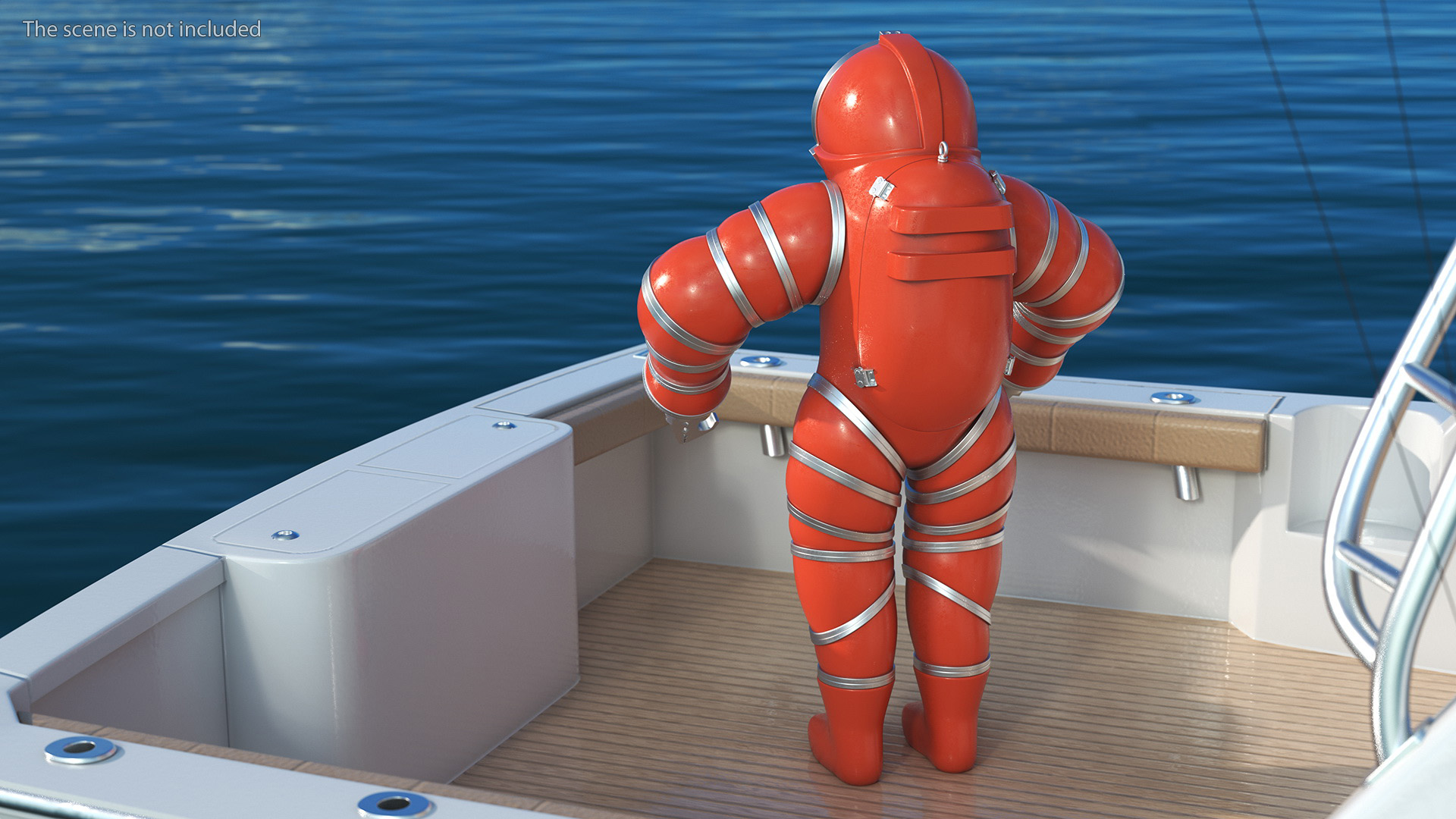 3D Deep Sea Diving Suit Rigged for Maya