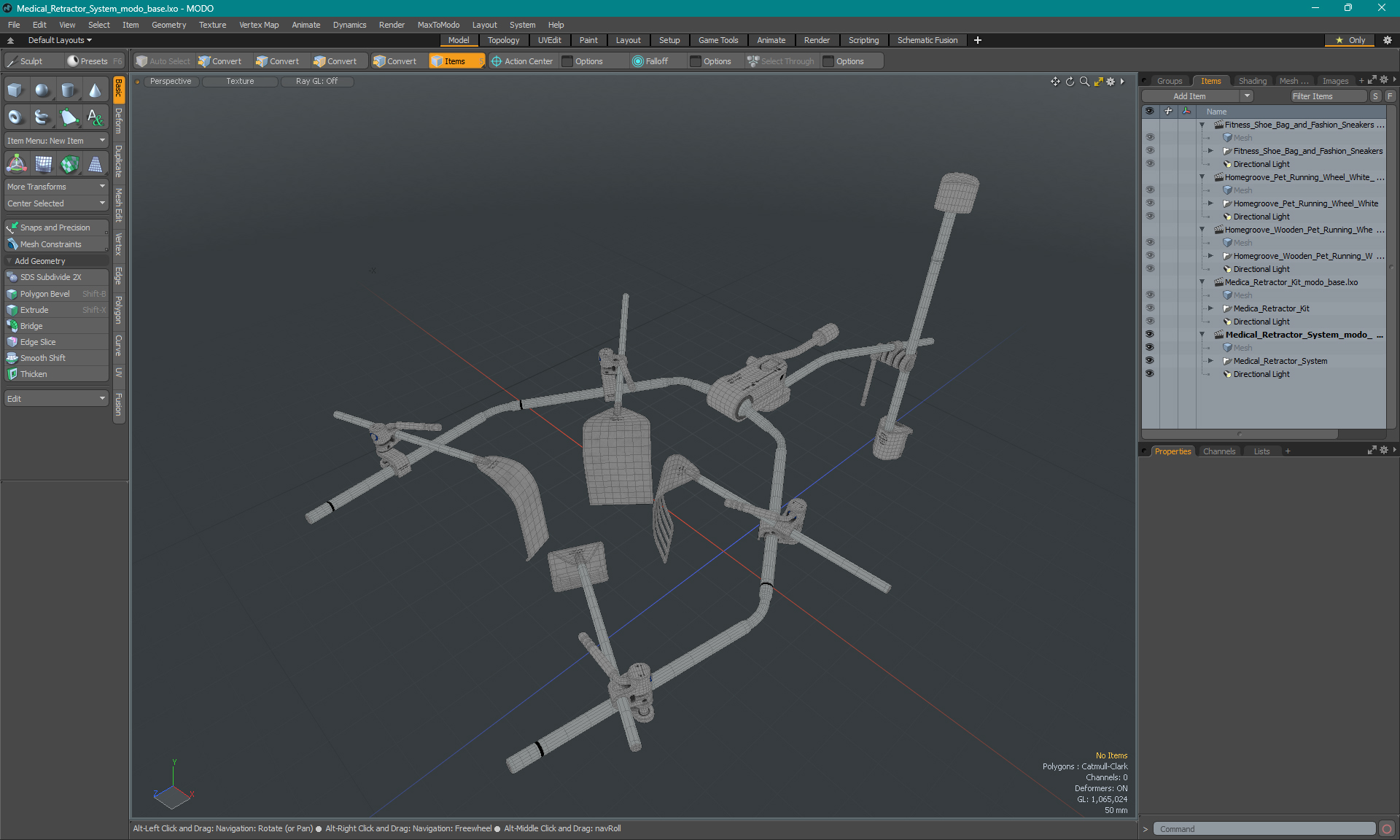 Medical Retractor System 3D model