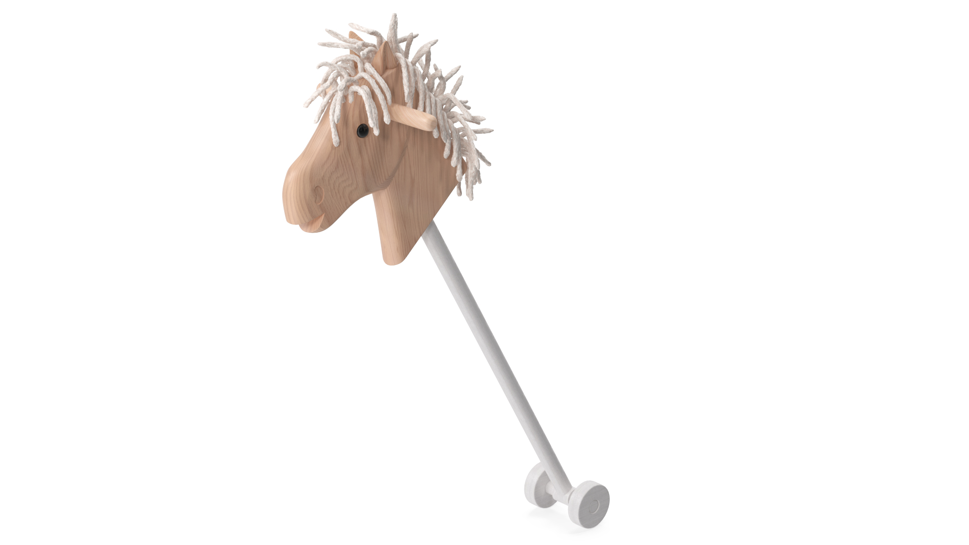 Hobby Horse Wooden Childs Toy 3D model