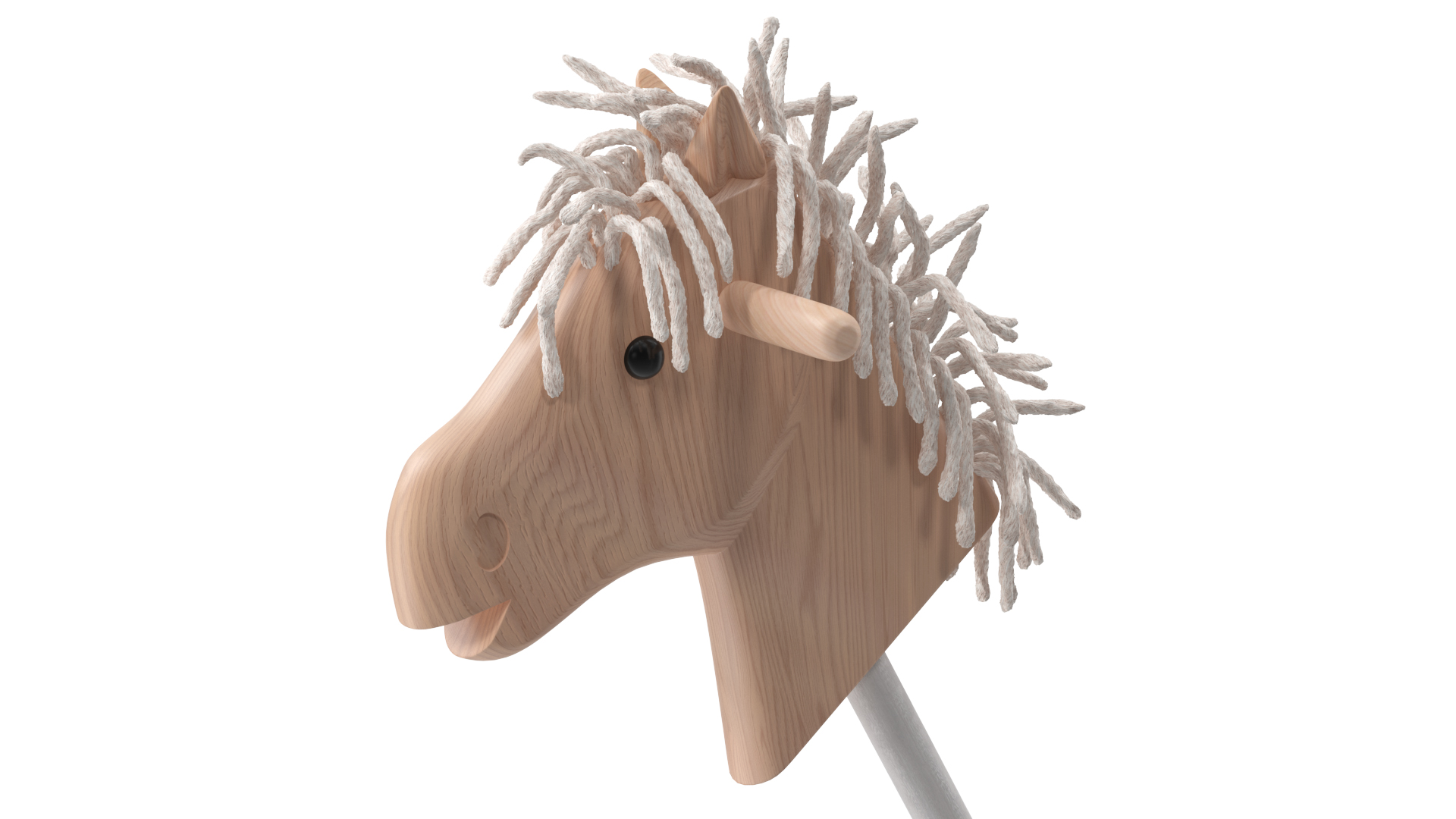 Hobby Horse Wooden Childs Toy 3D model