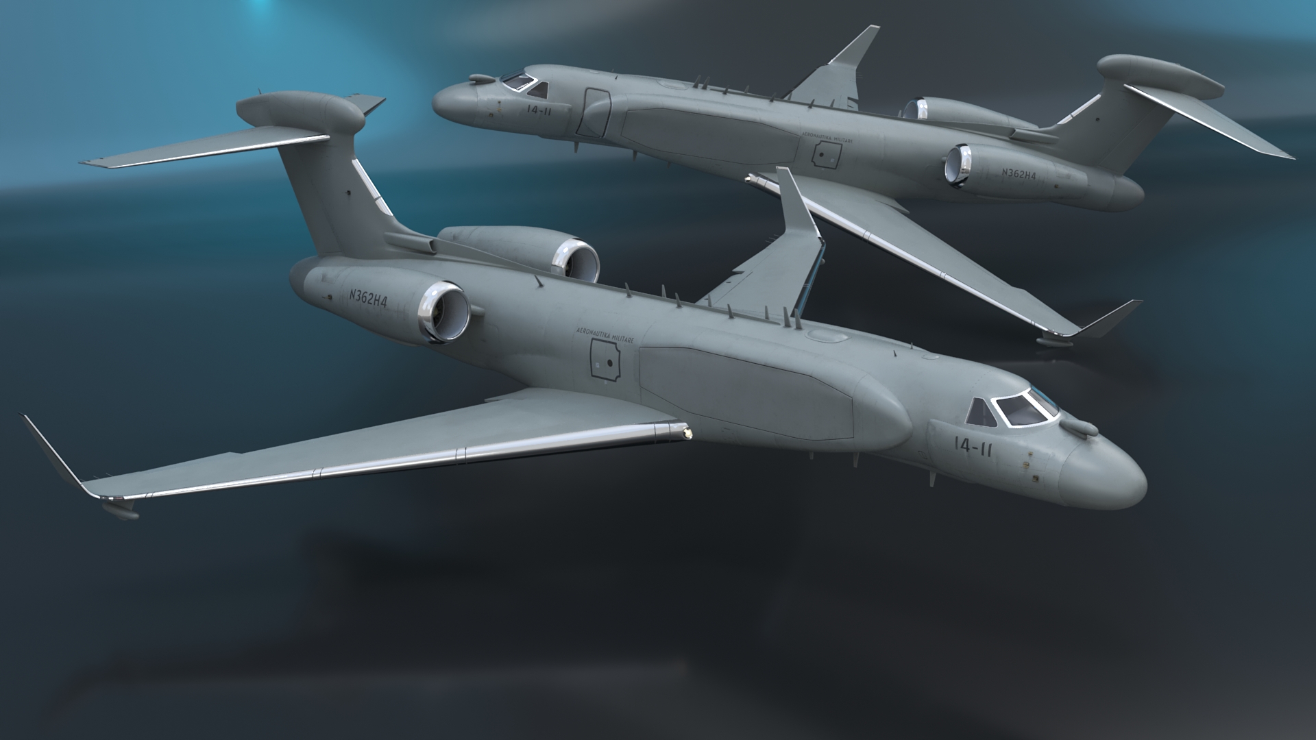 Special Mission Aircraft in Flight 3D model