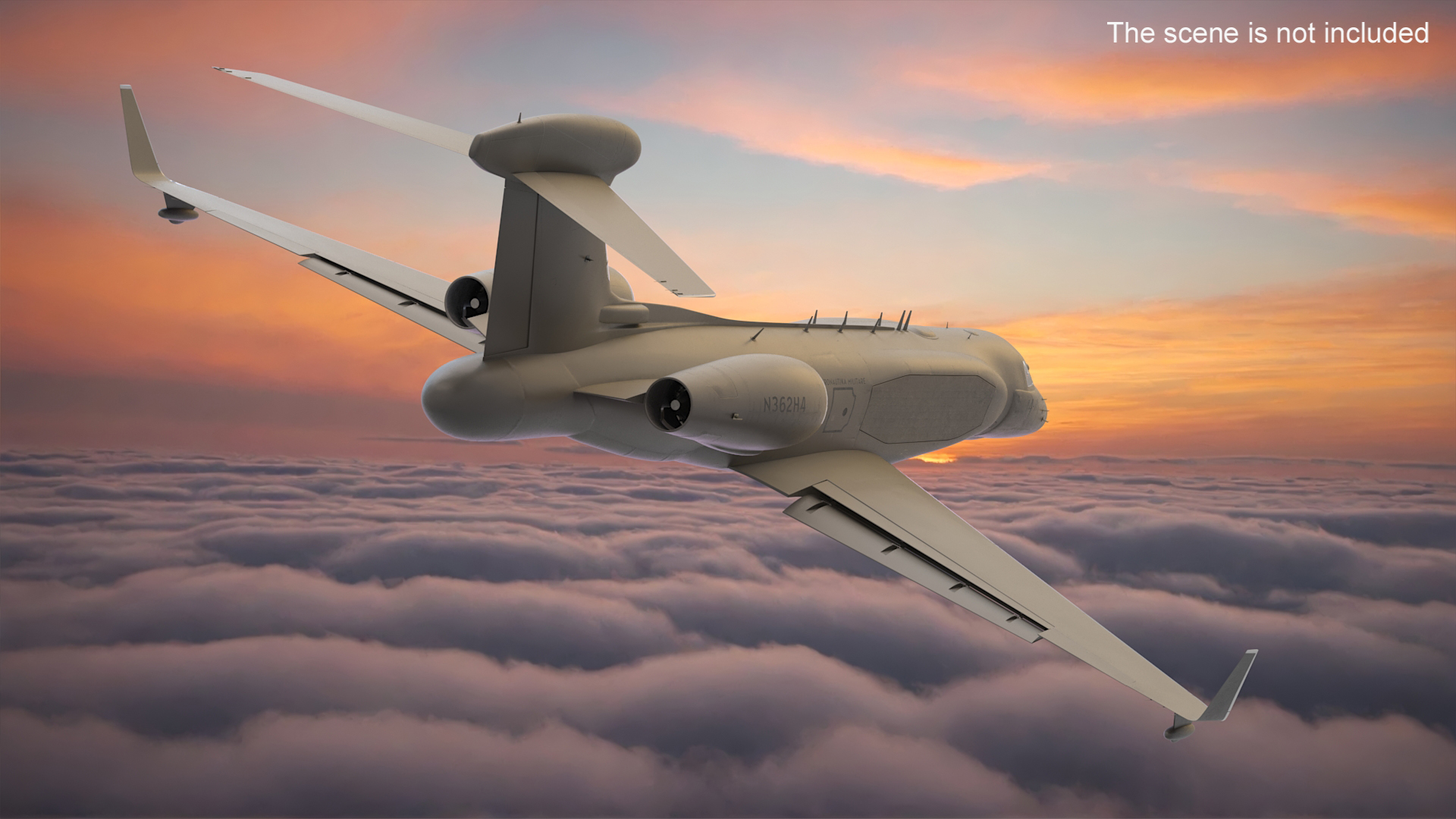 Special Mission Aircraft in Flight 3D model