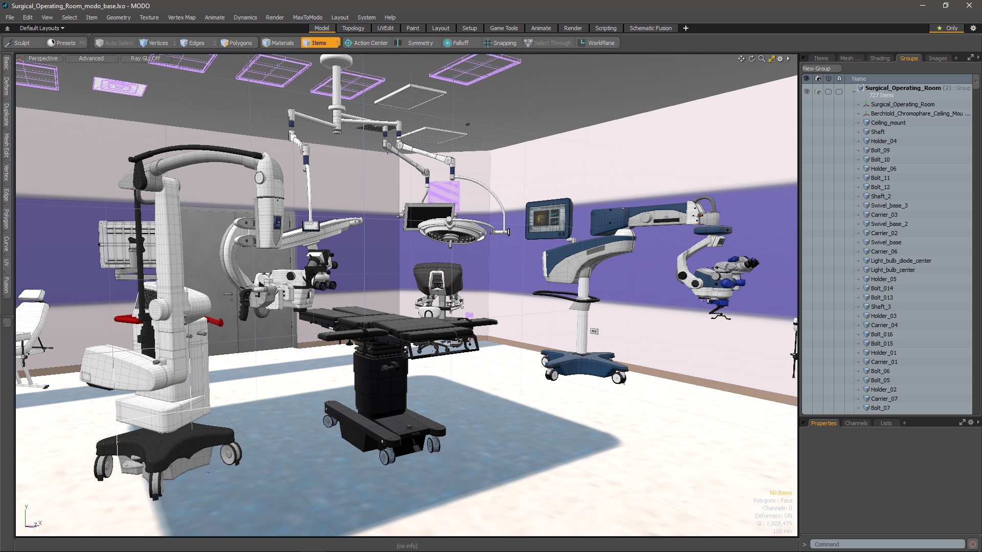 3D Surgical Operating Room model