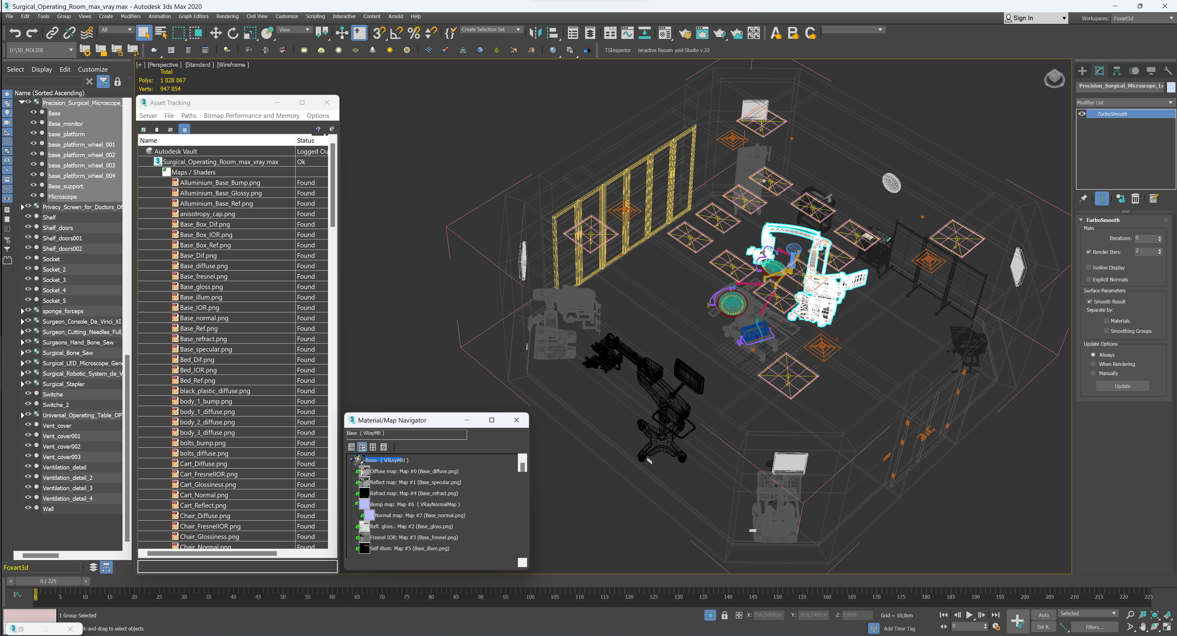 3D Surgical Operating Room model