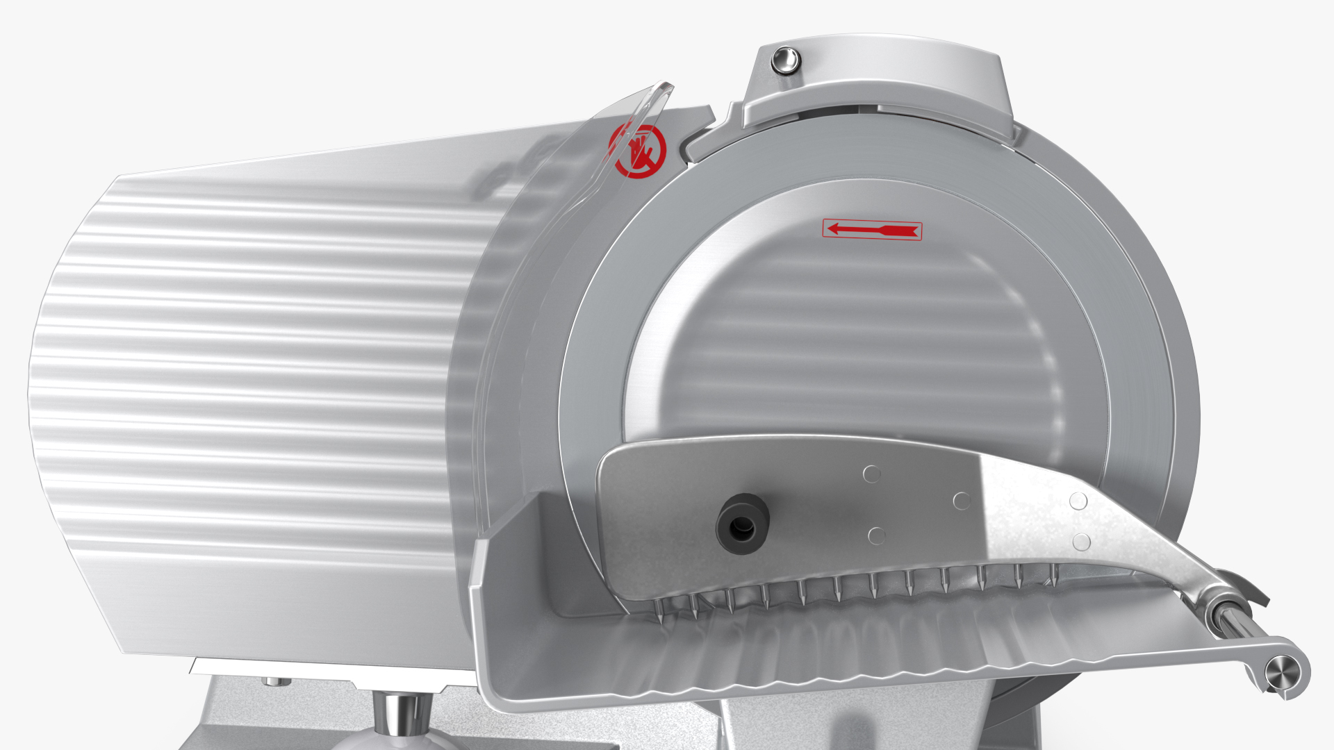 Electric Commercial Meat Slicer Stainless Steel 3D