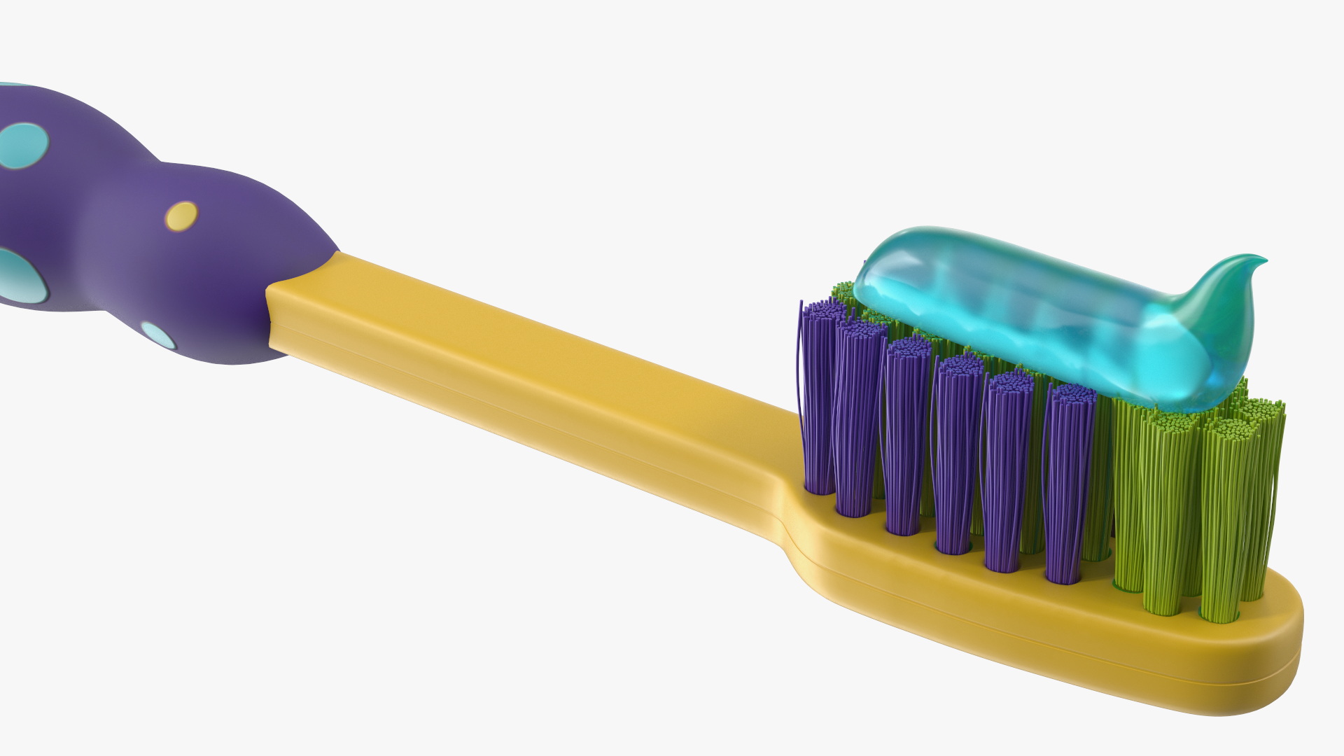 3D model Children Toothbrush with Toothpaste