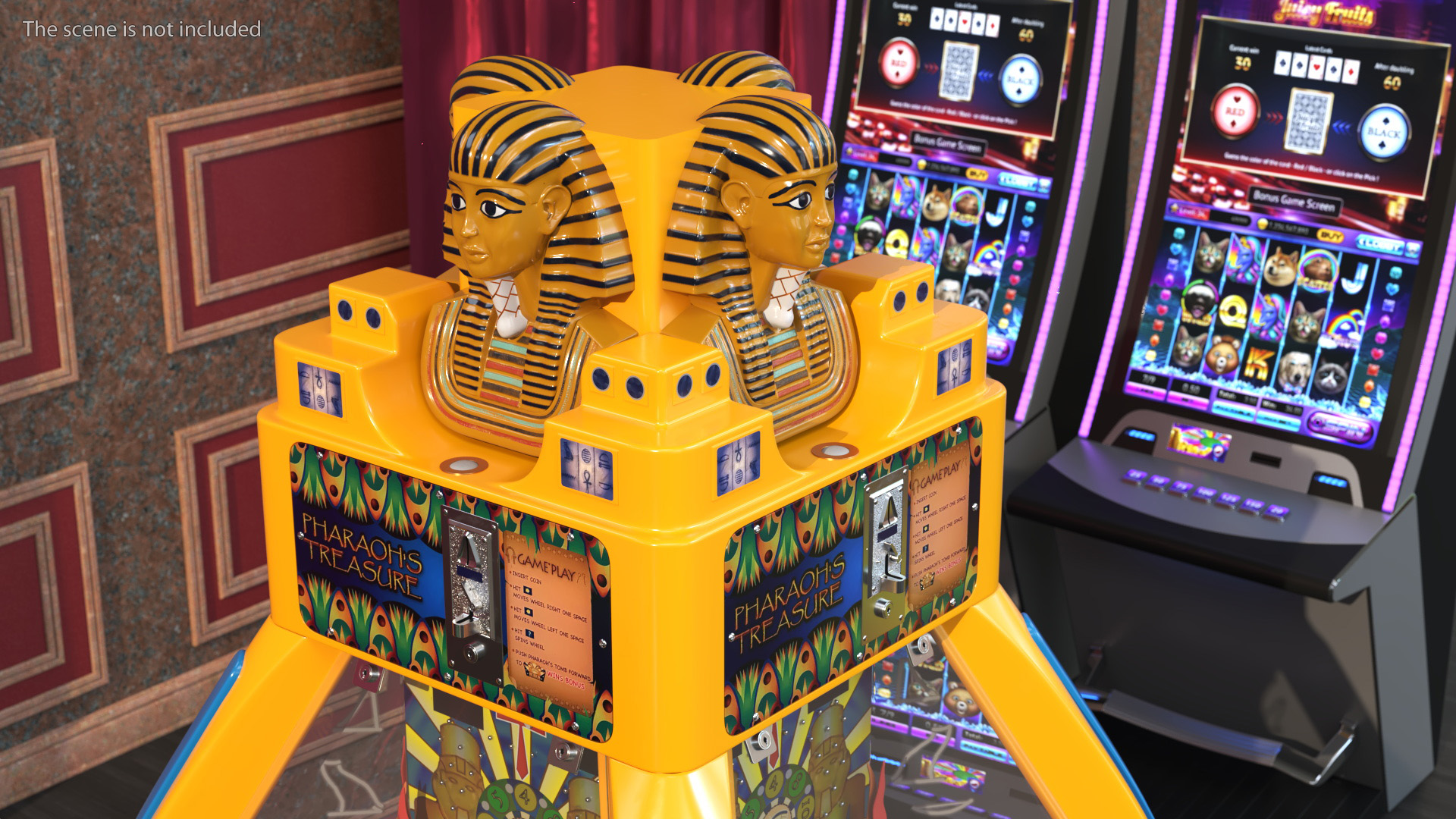 3D model Pharaoh Treasure Game Off