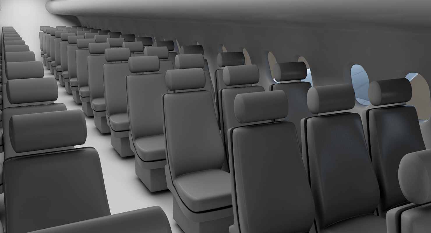 3D Airbus A318 Generic Rigged