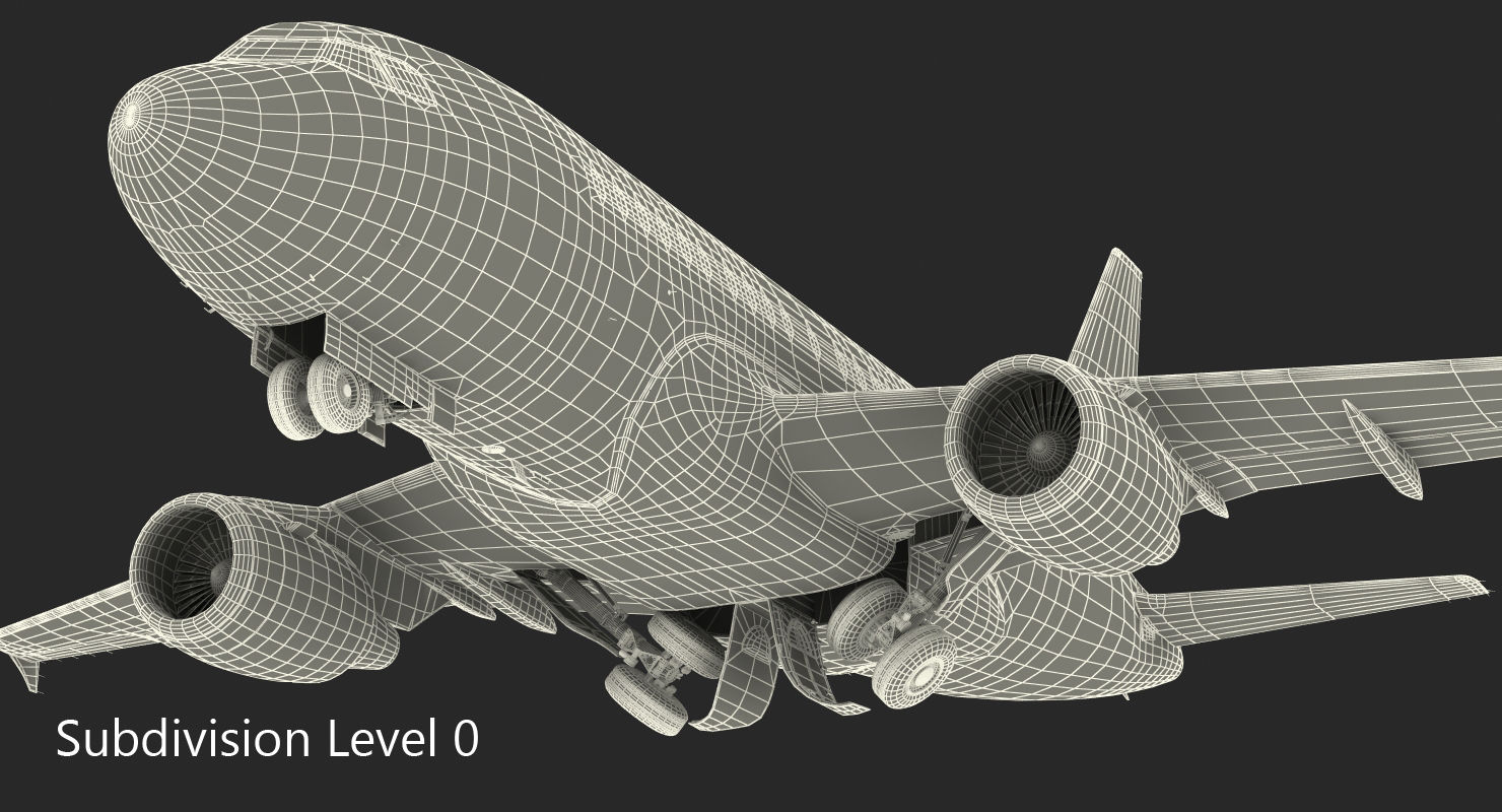 3D Airbus A318 Generic Rigged