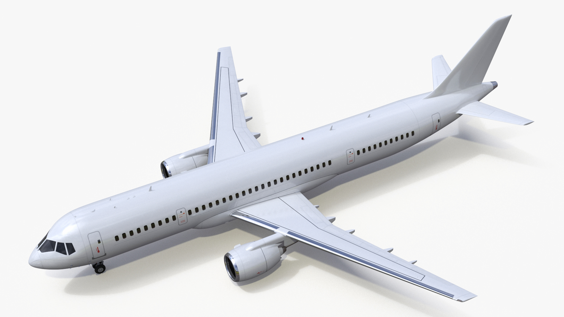 Single Aisle Airliner Rigged for Cinema 4D 3D