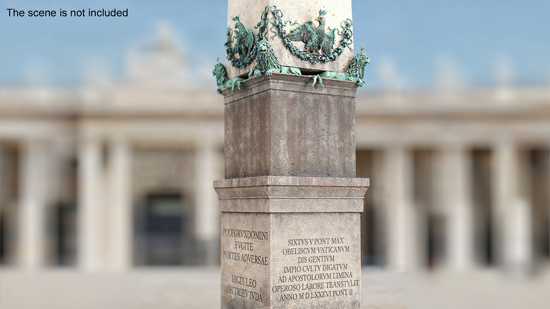 3D model Vatican City Obelisk