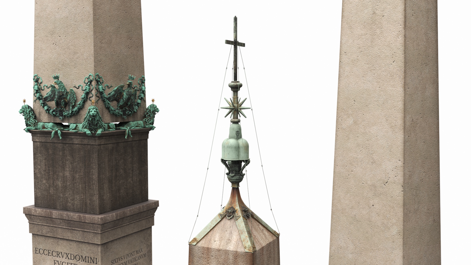 3D model Vatican City Obelisk