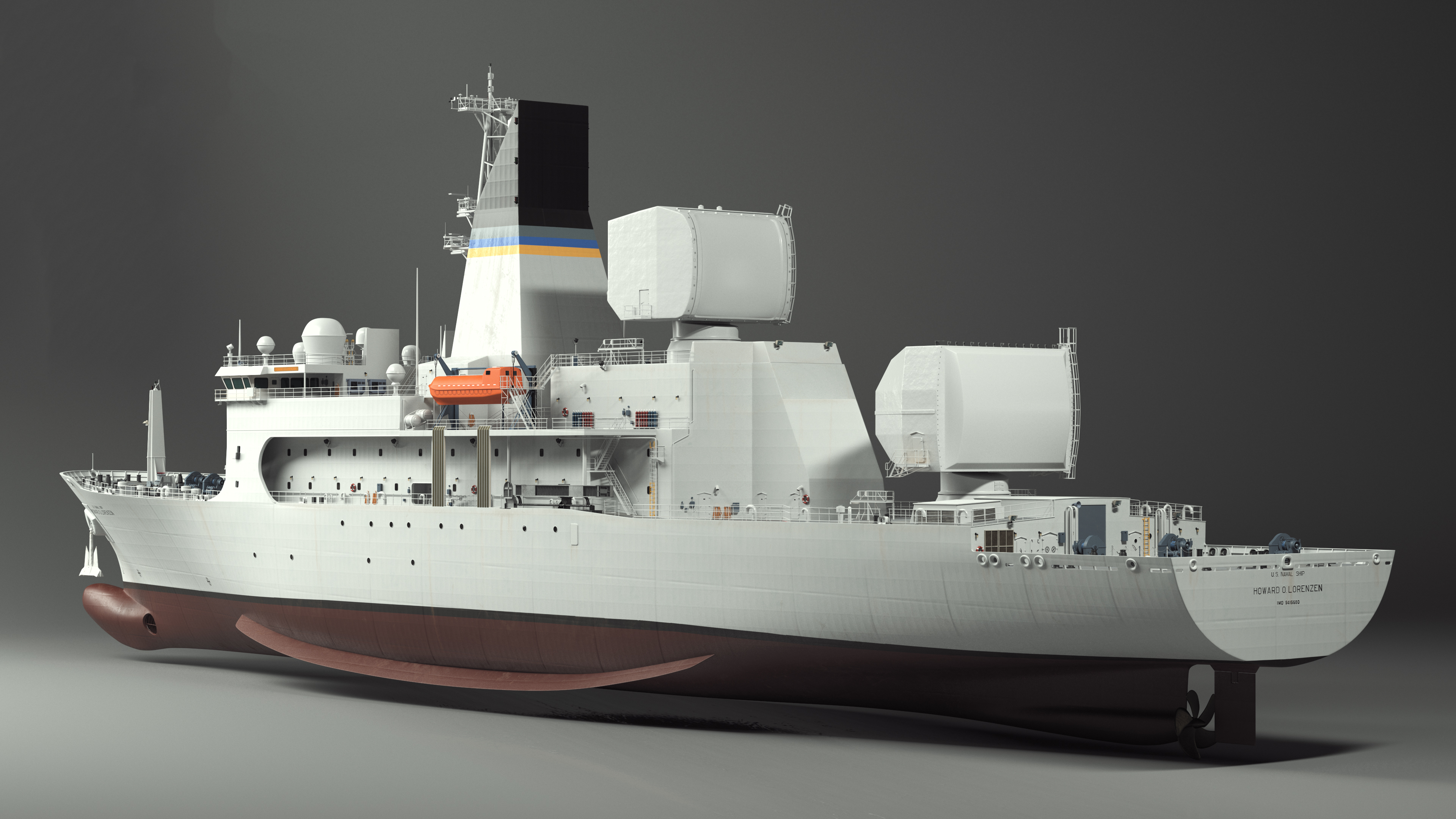 USNS Howard O Lorenzen Ship 3D