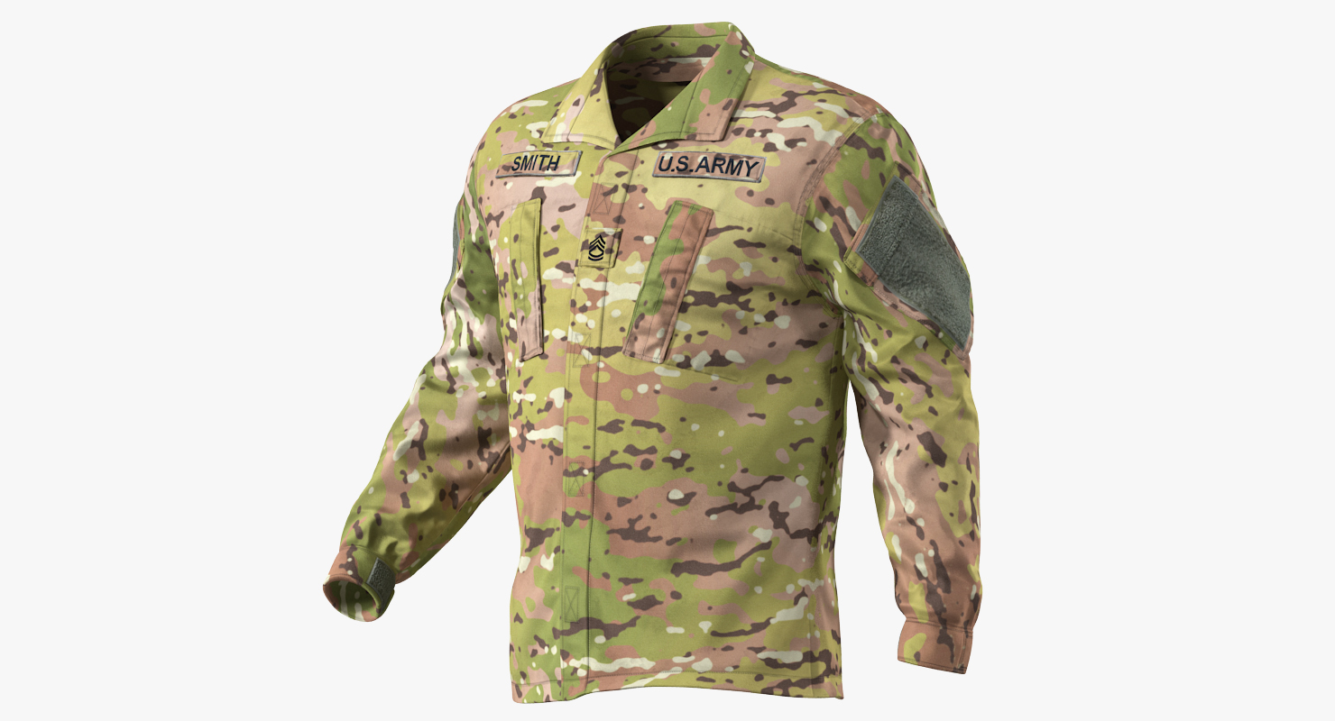 US Army Soldier Camouflage Walking 3D model