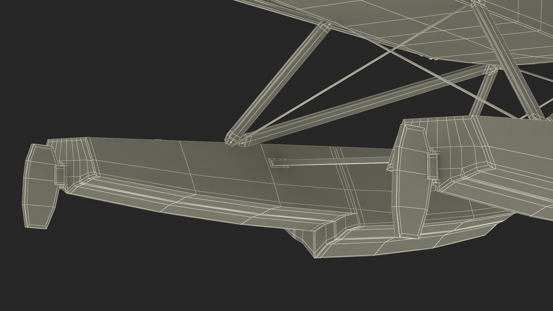 3D model Classic Monoplane Aircraft Piper J-3 with Floats Rigged