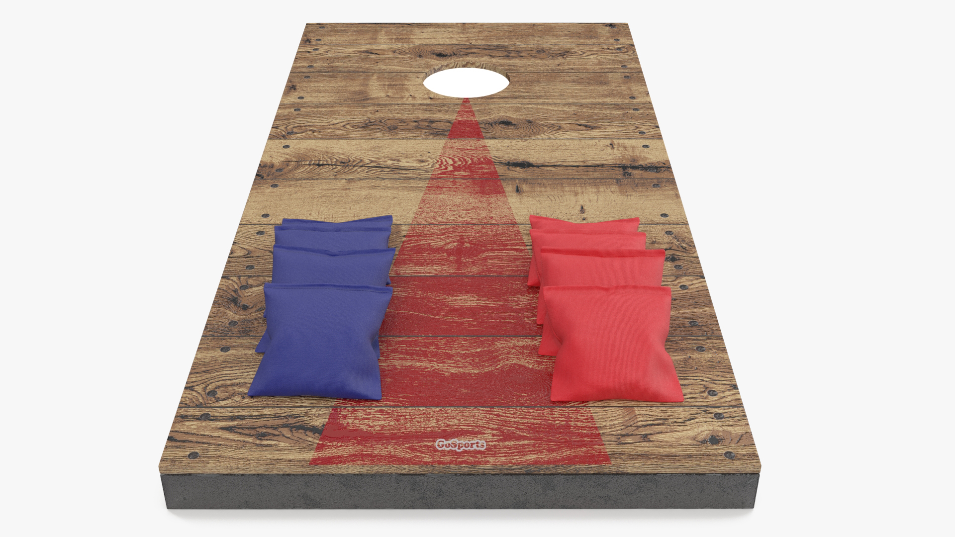 3D Wooden Cornhole Board with Toss Bags