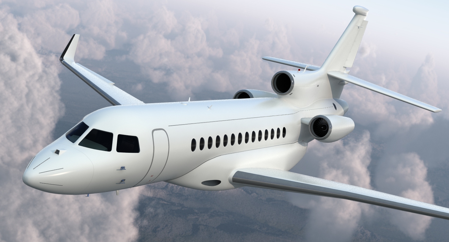 Business Jet Dassault Falcon 7X Generic 3D model