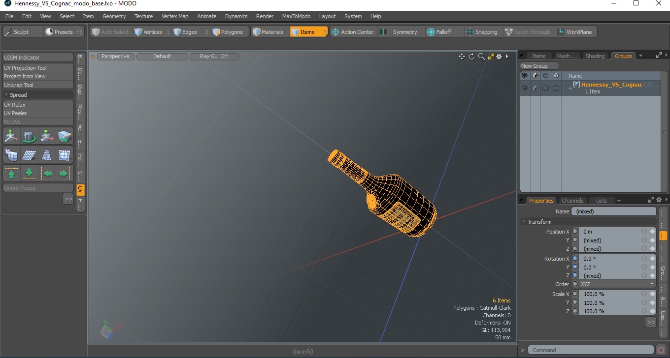 3D Hennessy VS Cognac model