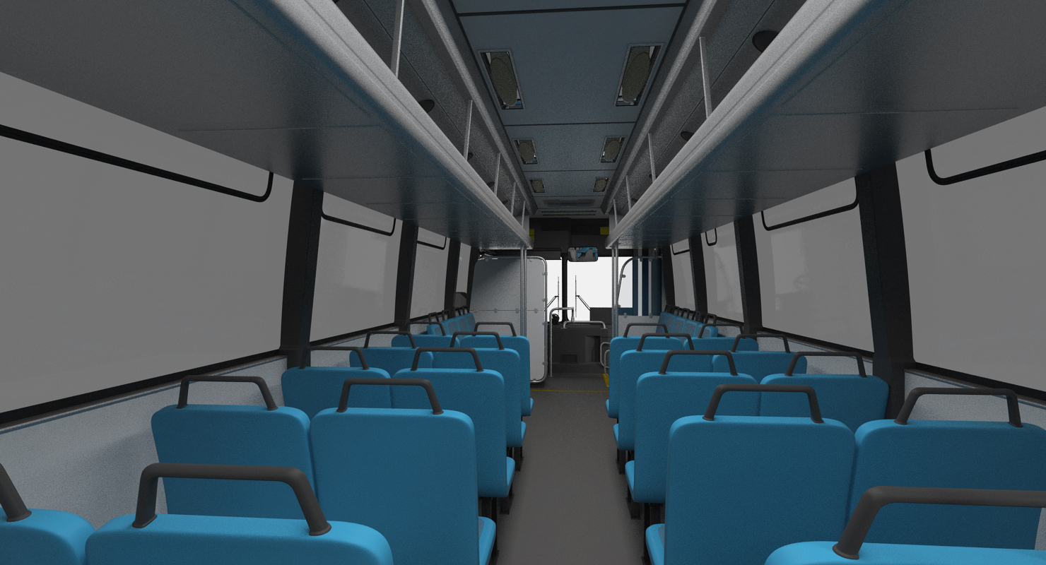 Flxible Metro D Transit Bus 3D