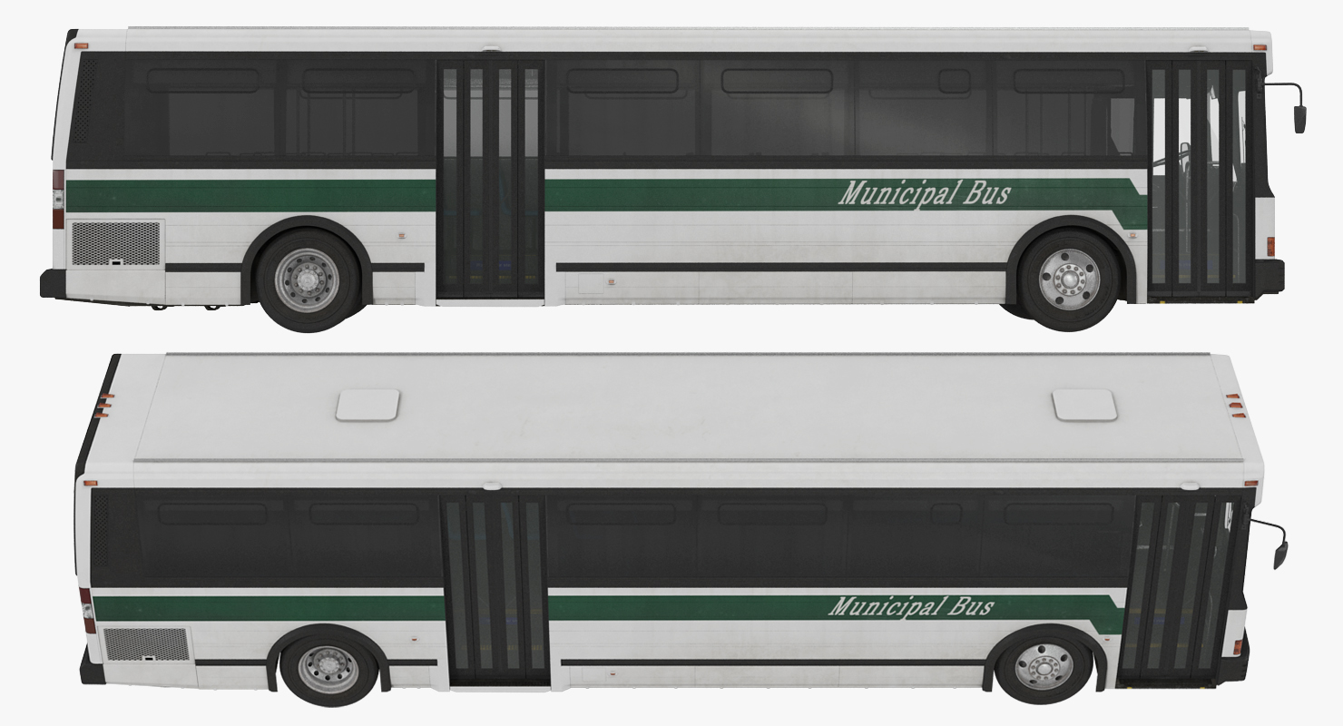 Flxible Metro D Transit Bus 3D