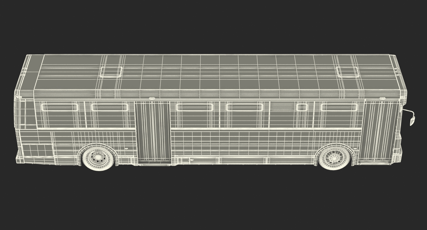 Flxible Metro D Transit Bus 3D