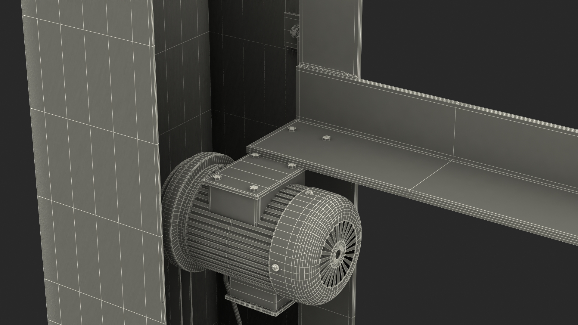 Conveyor Line With Boxes 3D model