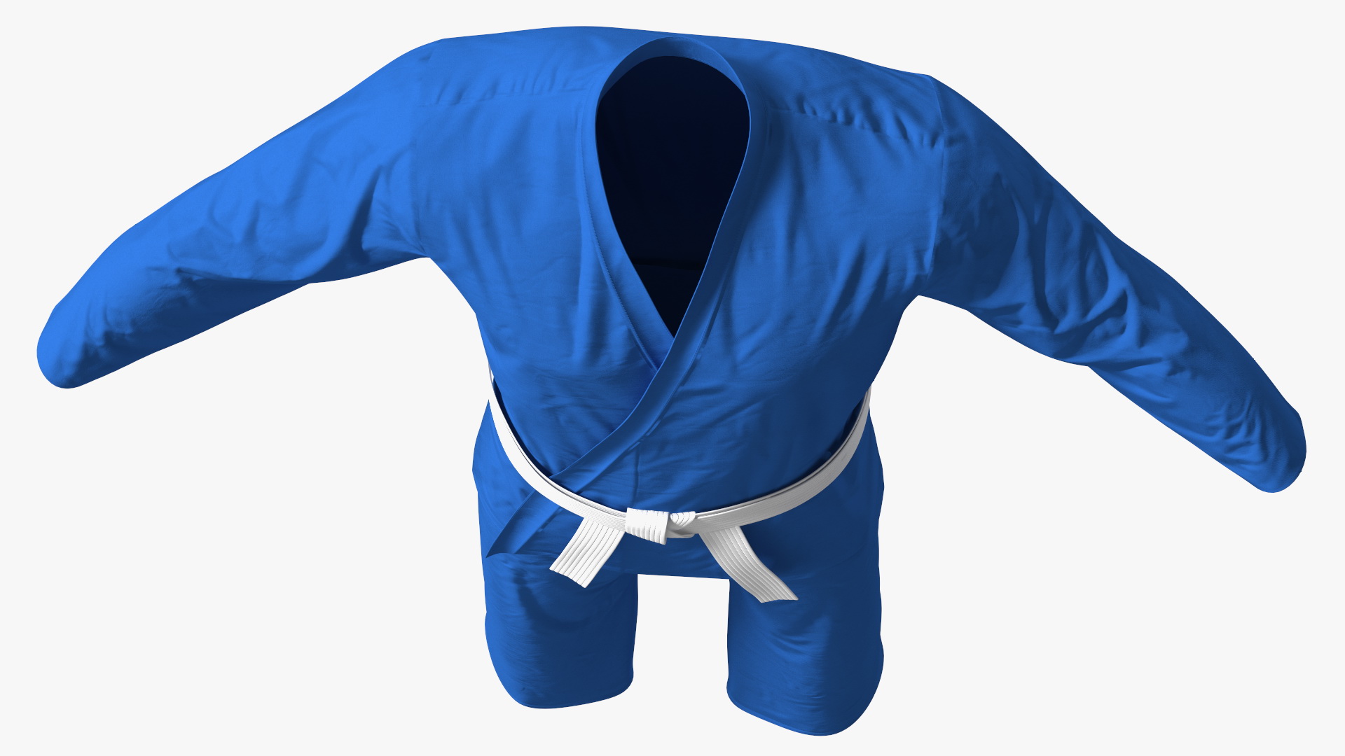 Karate Uniform Blue 3D model