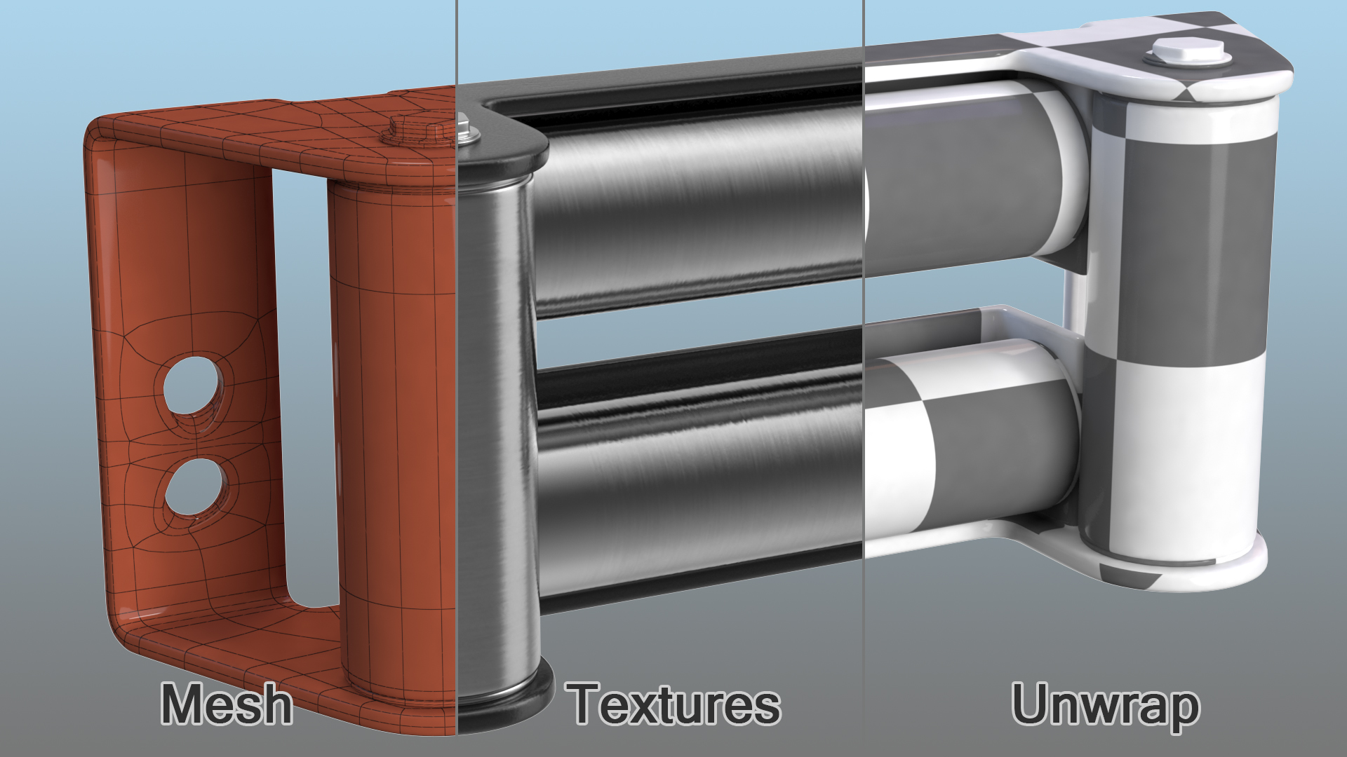 3D model Roller Fairlead