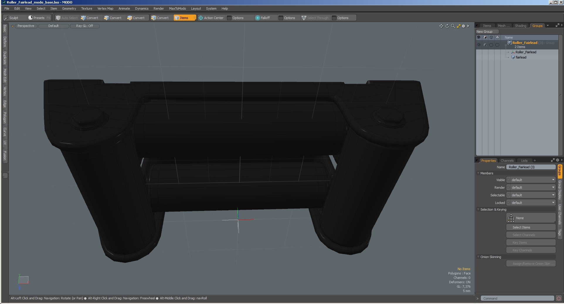 3D model Roller Fairlead