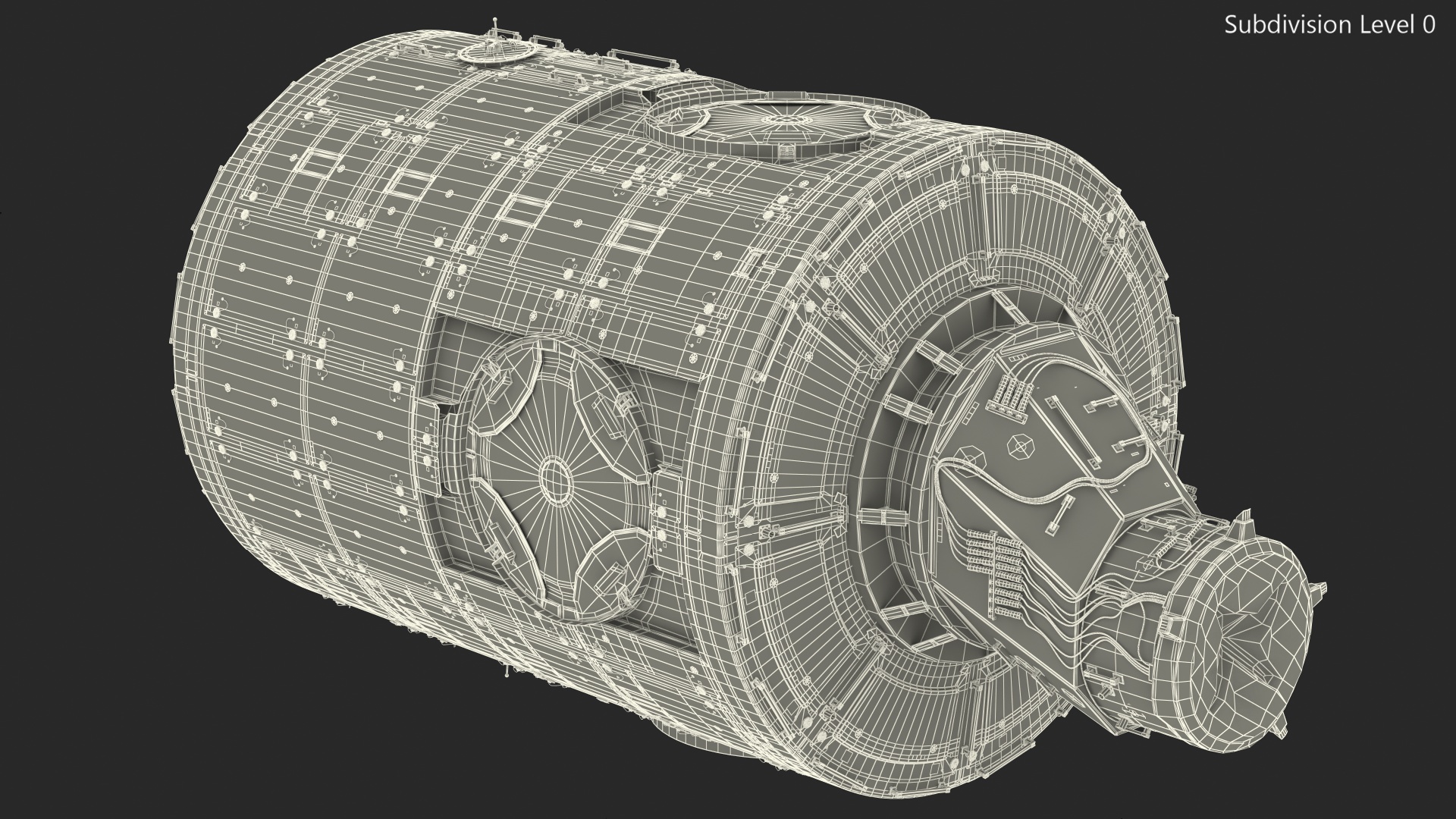 3D model ISS Module Harmony Node 2