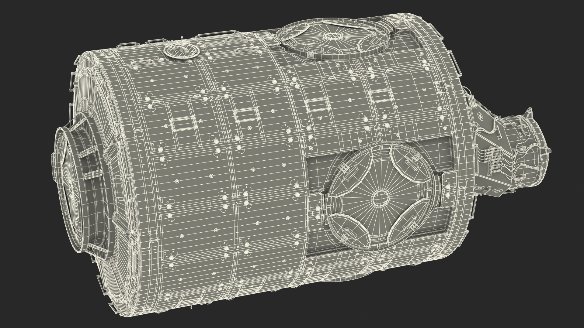 3D model ISS Module Harmony Node 2