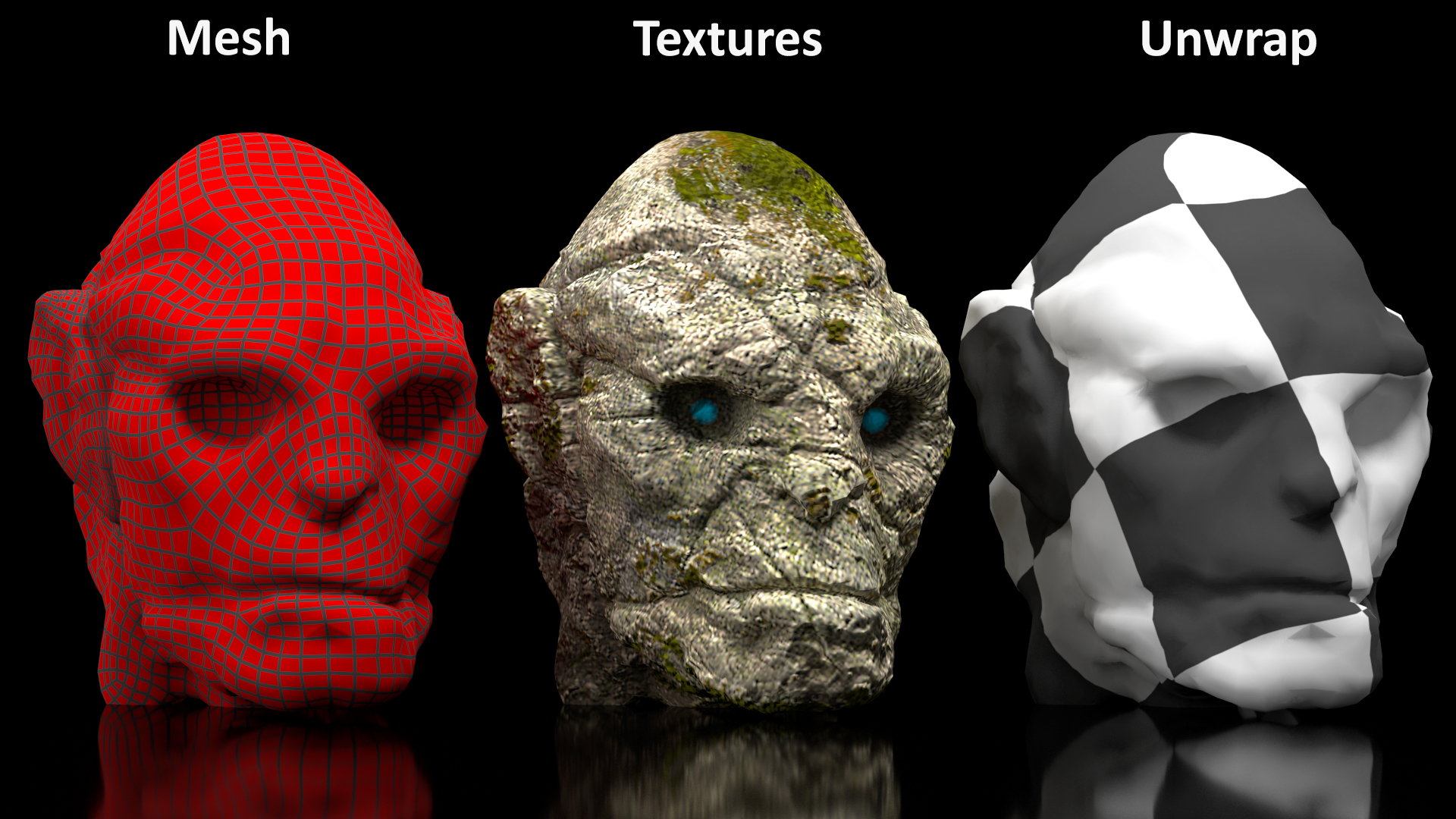 Head of Stone Golem 3D model