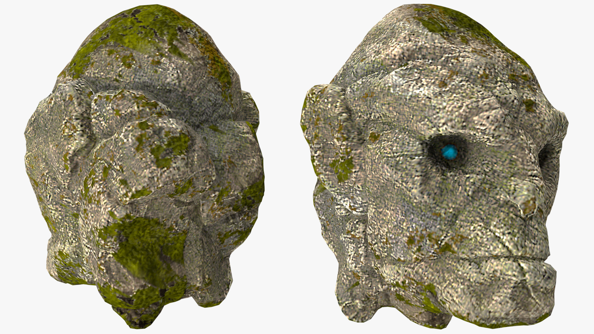 Head of Stone Golem 3D model