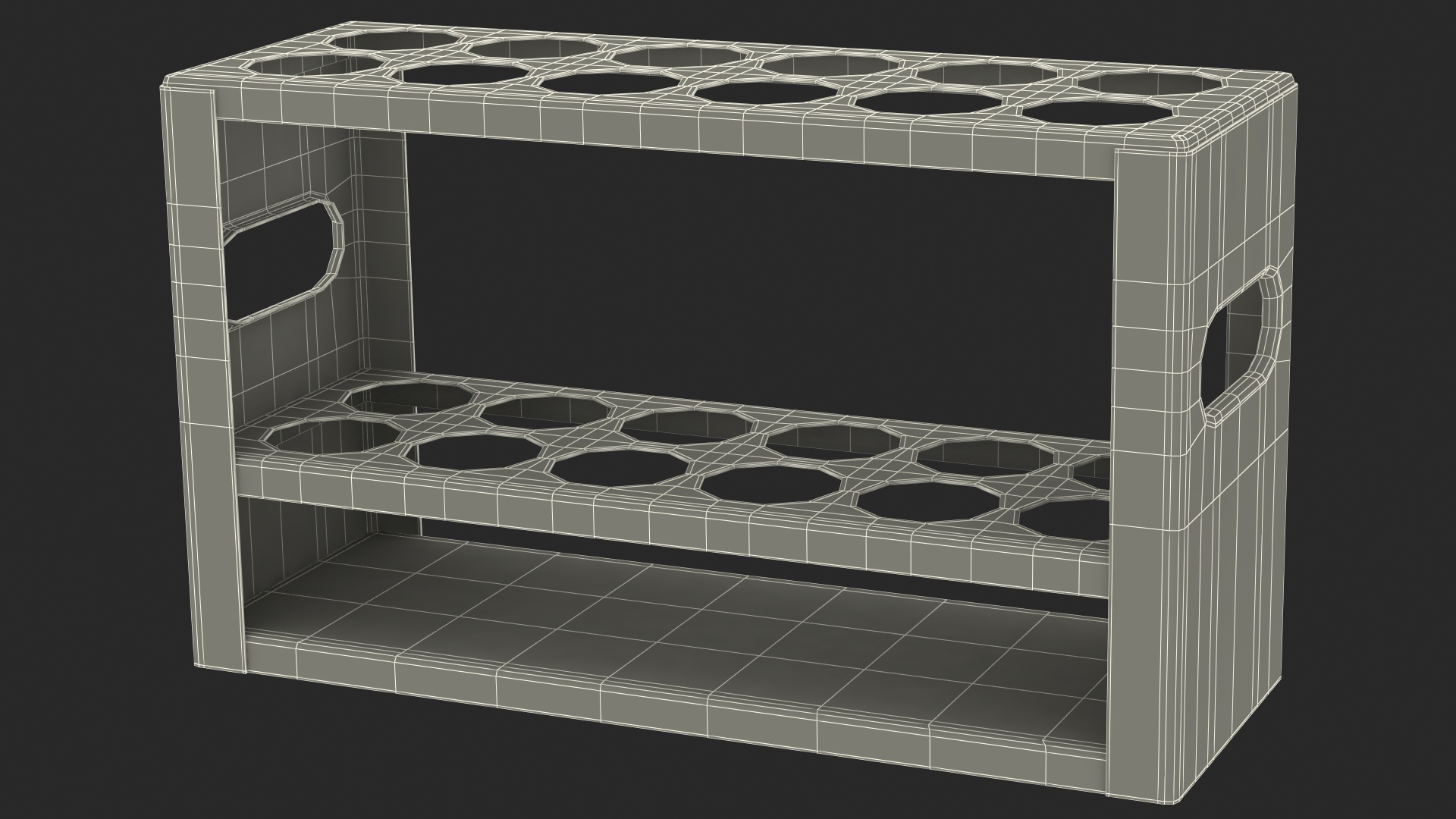 3D Full Test Tube Rack with Positive Covid 19 Tests model