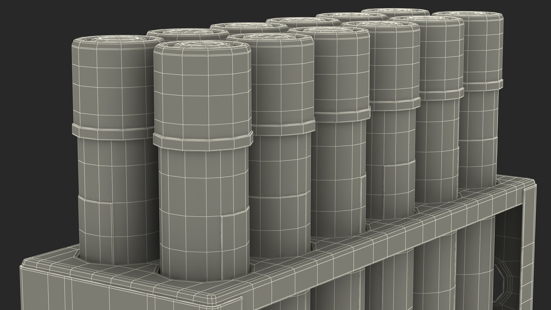 3D Full Test Tube Rack with Positive Covid 19 Tests model