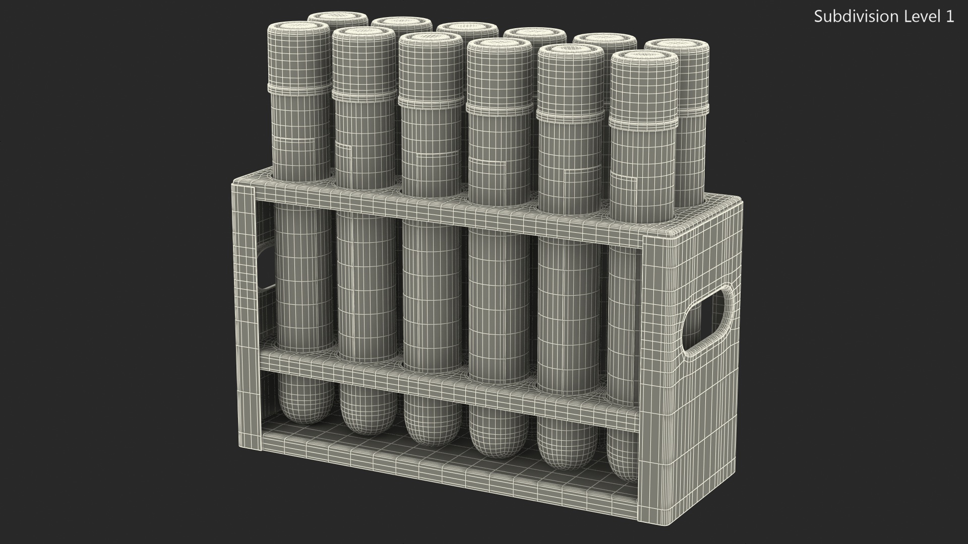 3D Full Test Tube Rack with Positive Covid 19 Tests model