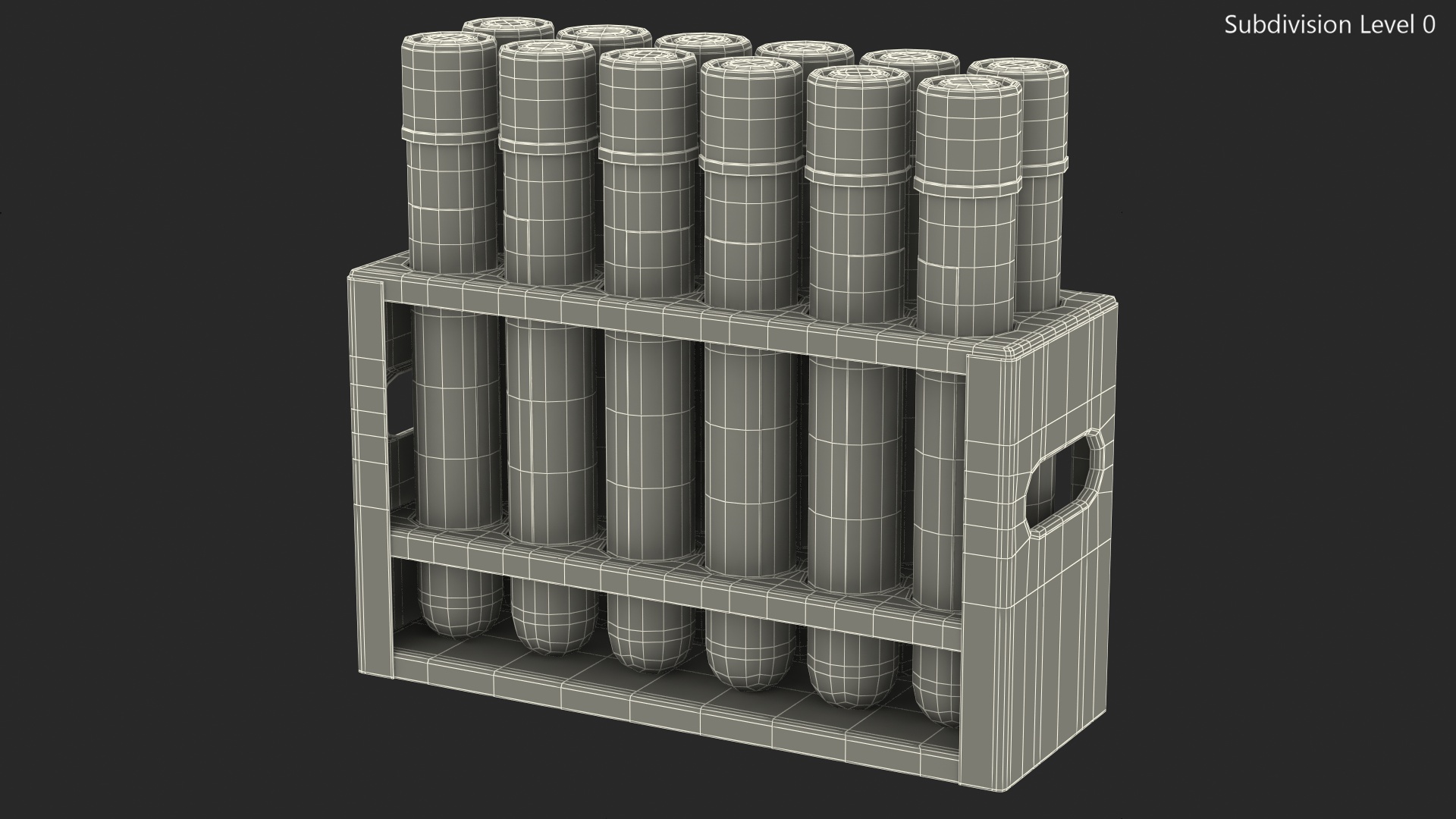 3D Full Test Tube Rack with Positive Covid 19 Tests model