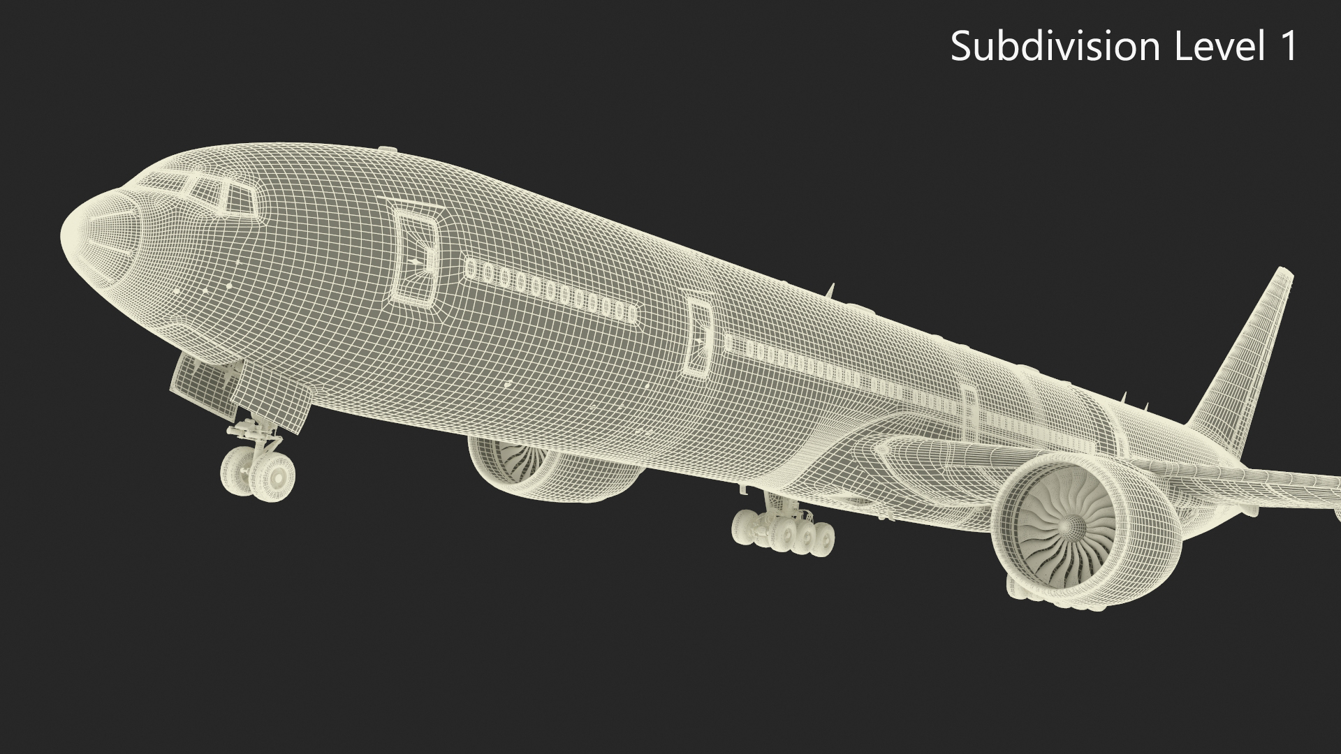 Singapore Airlines Boeing 777 3D model