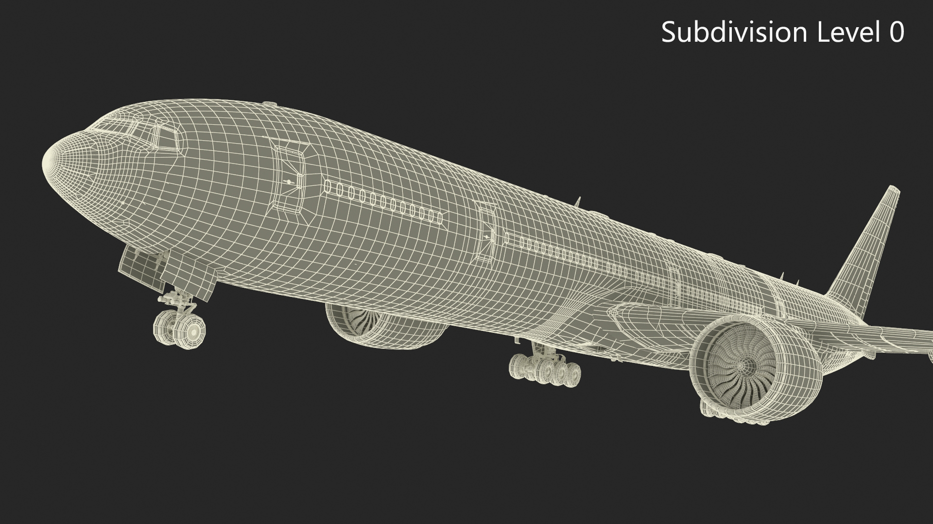 Singapore Airlines Boeing 777 3D model