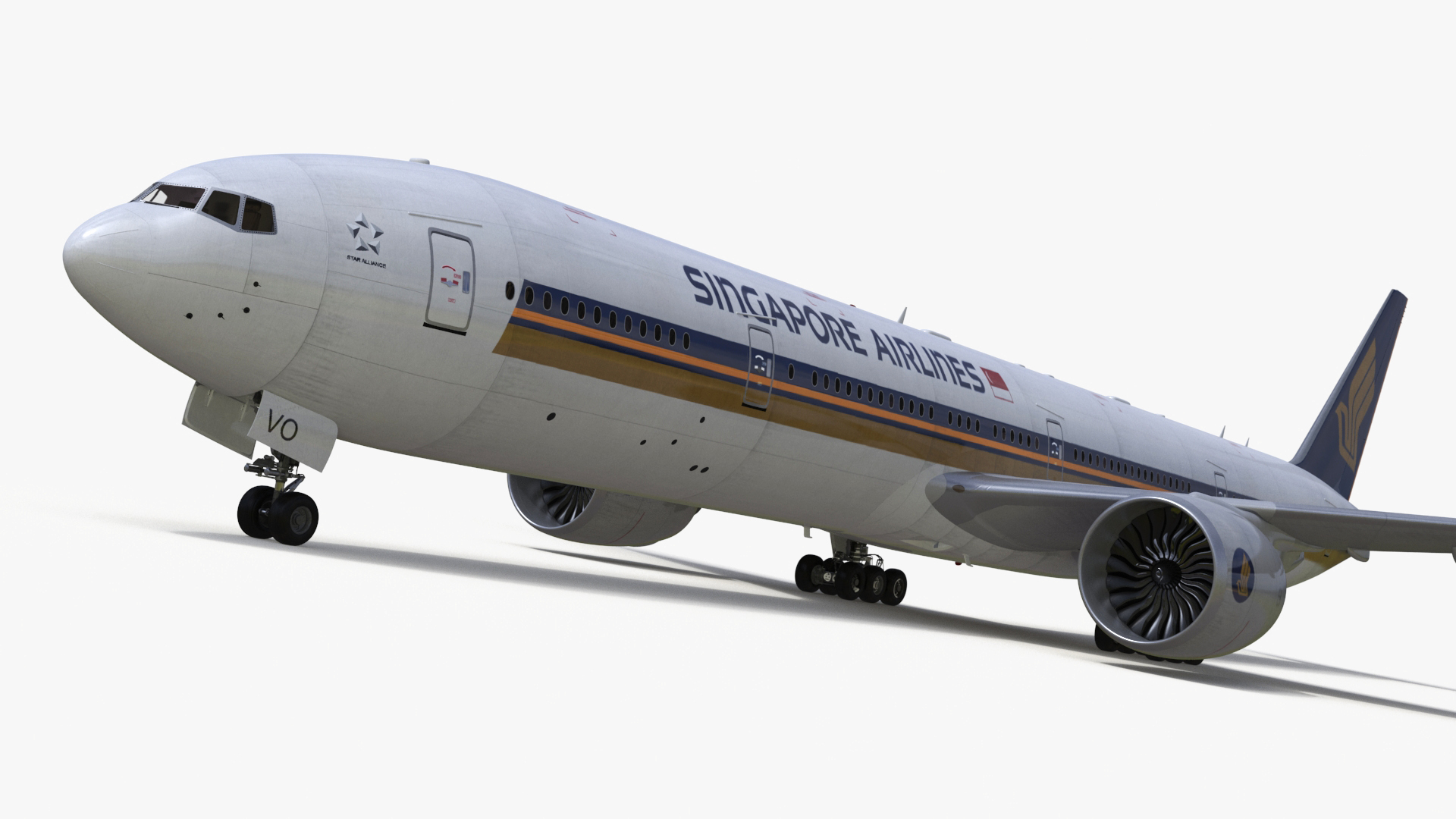 Singapore Airlines Boeing 777 3D model